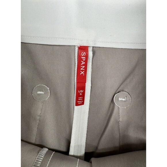 Spanx On the Go 6" Shorts White Silver Lining Technology Size L - Picture 12 of 16